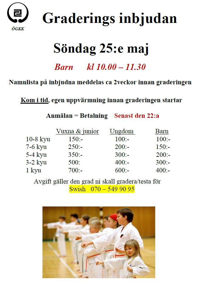 Graderingsinbjudan 25maj